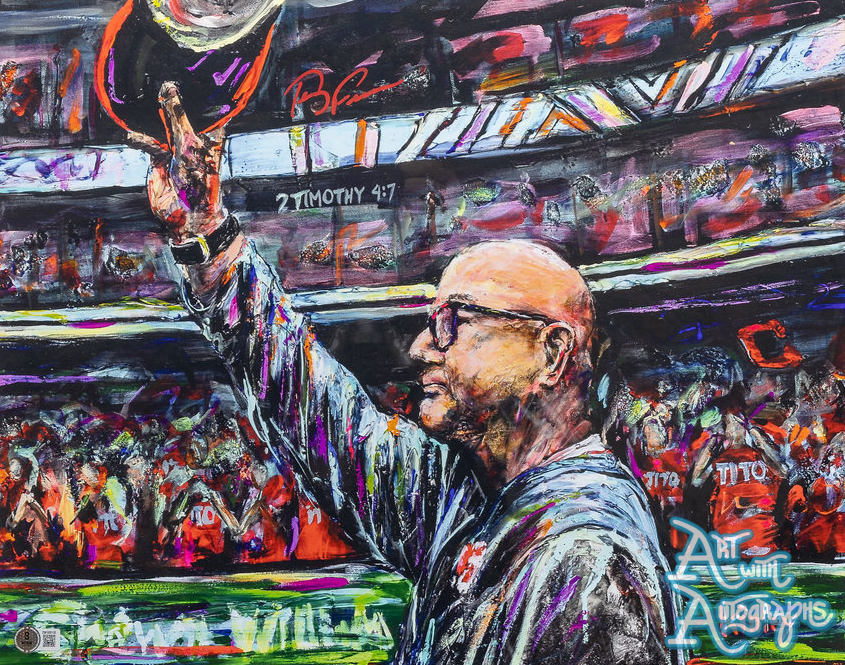Terry Francona Autographed Cleveland Indians / Guardians 16x20 Print - with mat