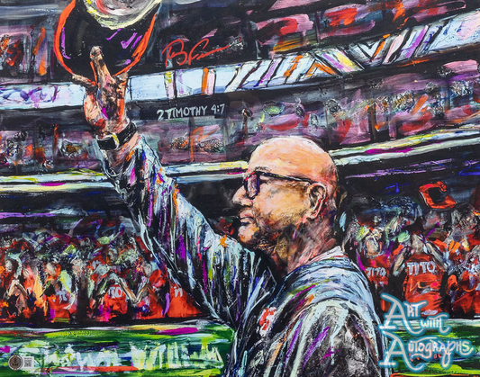 Terry Francona Autographed Cleveland Indians / Guardians 16x20 Print - with mat