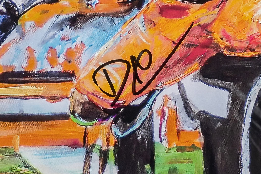 David Njoku Autographed Cleveland Browns 16x20 Print - Framed